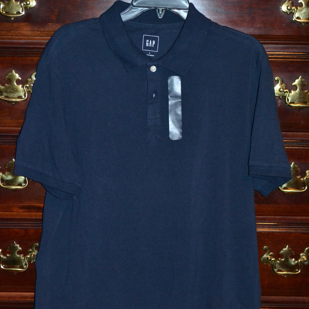 Gap Men's Navy Polo Shirt, Size Large, NWT